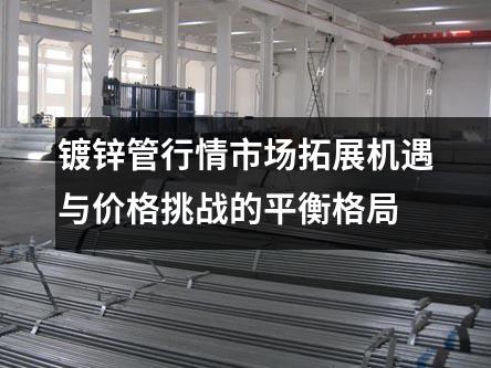 镀锌管行情市场拓展机遇与价格挑战的平衡格局